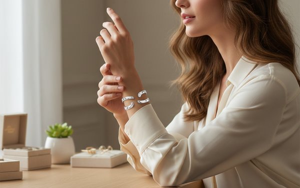 Choisissez votre jonc en argent pour femme : style raffiné sur mesure